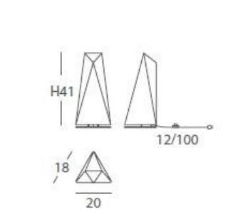 Светодиодная настольная лампа ручной работы из ткани Olé Lighting Polaris ARCH-00080523 - Вид №2