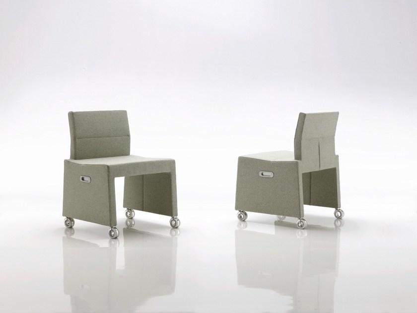 Billiani Кресло с обивкой из ткани на колесиках Inka wood sun-id-1378746 - Вид №1