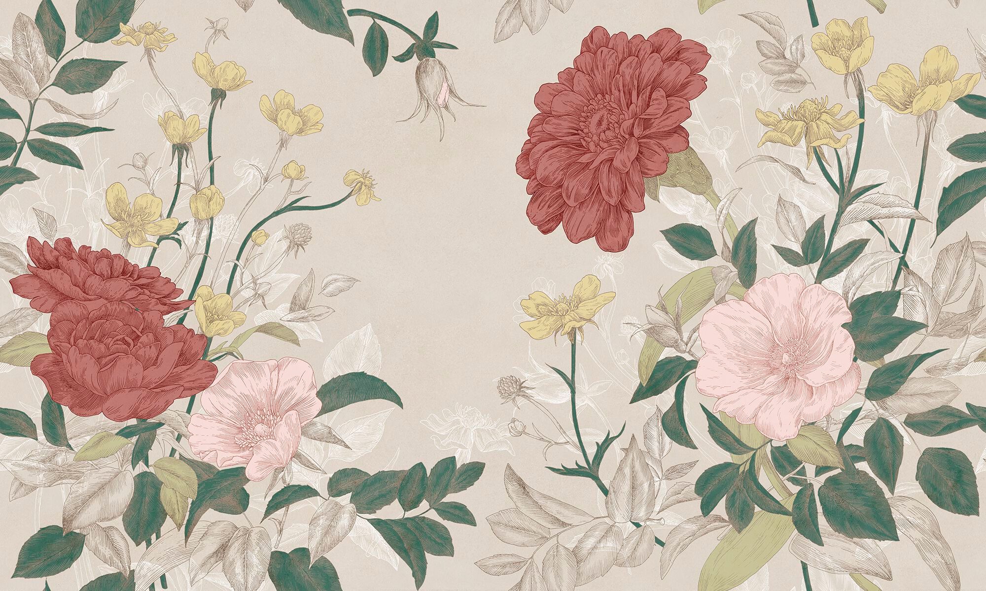 Обои с цветочными мотивами MILLE997 Floral Dream ARCH-00122499 - Вид №1