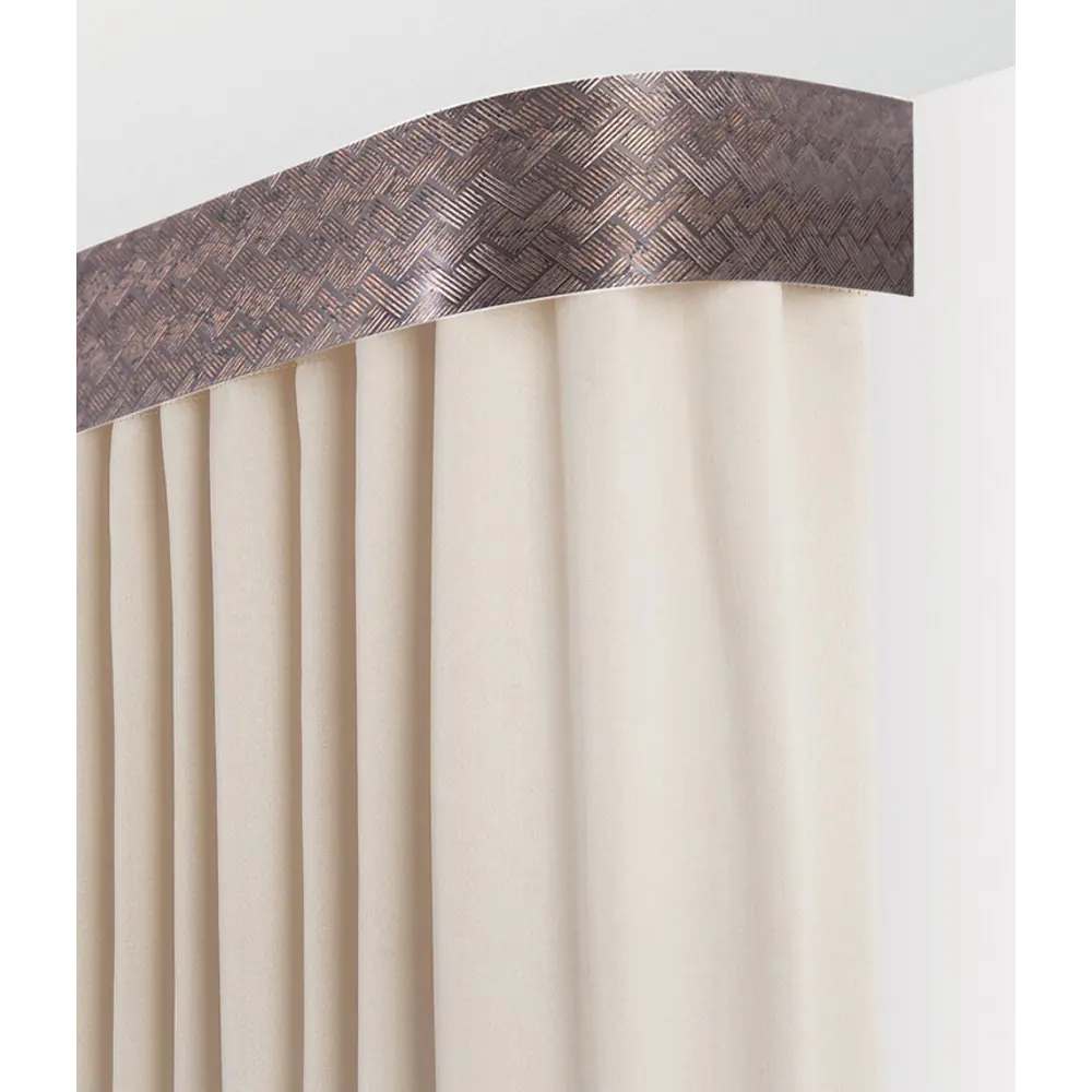 Карниз трехрядный Кант 300 см пластик цвет венге 89341852 STLM-2116258 DOMLEGRAND  - Вид №3