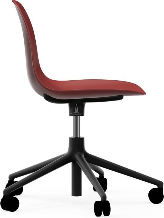 606055 Кресло Swivel 5W Gaslift Black Alu Red Normann Copenhagen Form - Вид №2