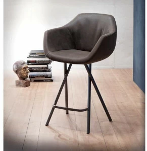 Ozzio Italia Высокий табурет, обитый кожей  S552