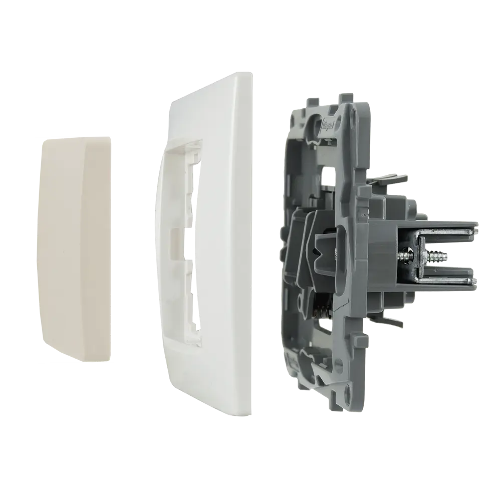 Выключатель кнопочный 1 клавиша Legrand Etika цвет слоновая кость STLM-2183831 - Вид №6