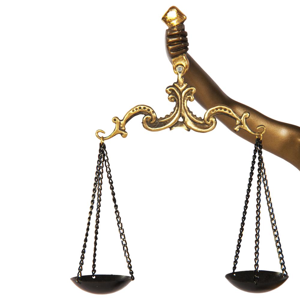 22416 Статуэтка Фемида 3 Бронза BOGACHO 4627138239520 - Вид №5