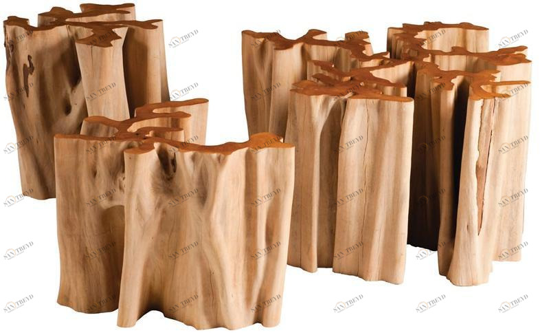 Roche Bobois Журнальный столик из массива дерева sun-id-1443513