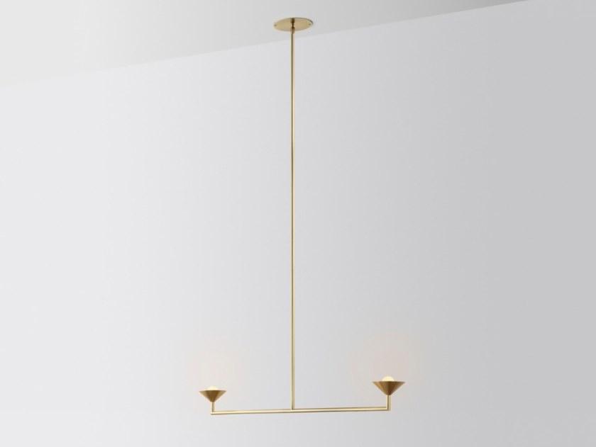 Volker Haug Studio Led подвесной светильник из латуни с прямым и отраженным светом Pyramid scheme sun-id-1487826 - Вид №1