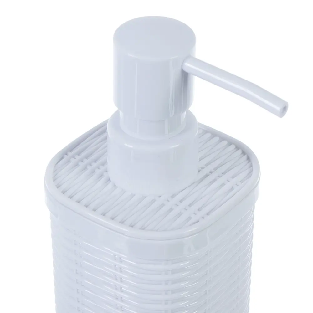 Дозатор для жидкого мыла настольный «Roundy» пластик цвет белый SWENSA Rotang STLM-2144742 - Вид №1