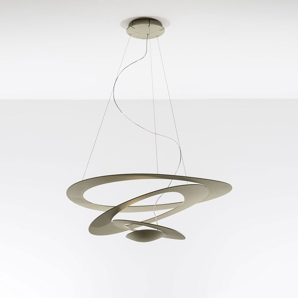 Светильник подвесной светодиодный 200х48 см золотой Price 1249020A ARTEMIDE ДИЗАЙНЕРСКИЕ 00-3883049 Золото  - Вид №1