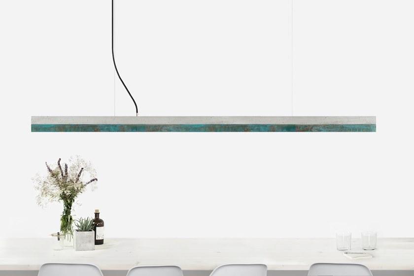 GANTlights Led подвесной светильник из цемента и оксидированного дуба C sun-id-1421638 - Вид №1