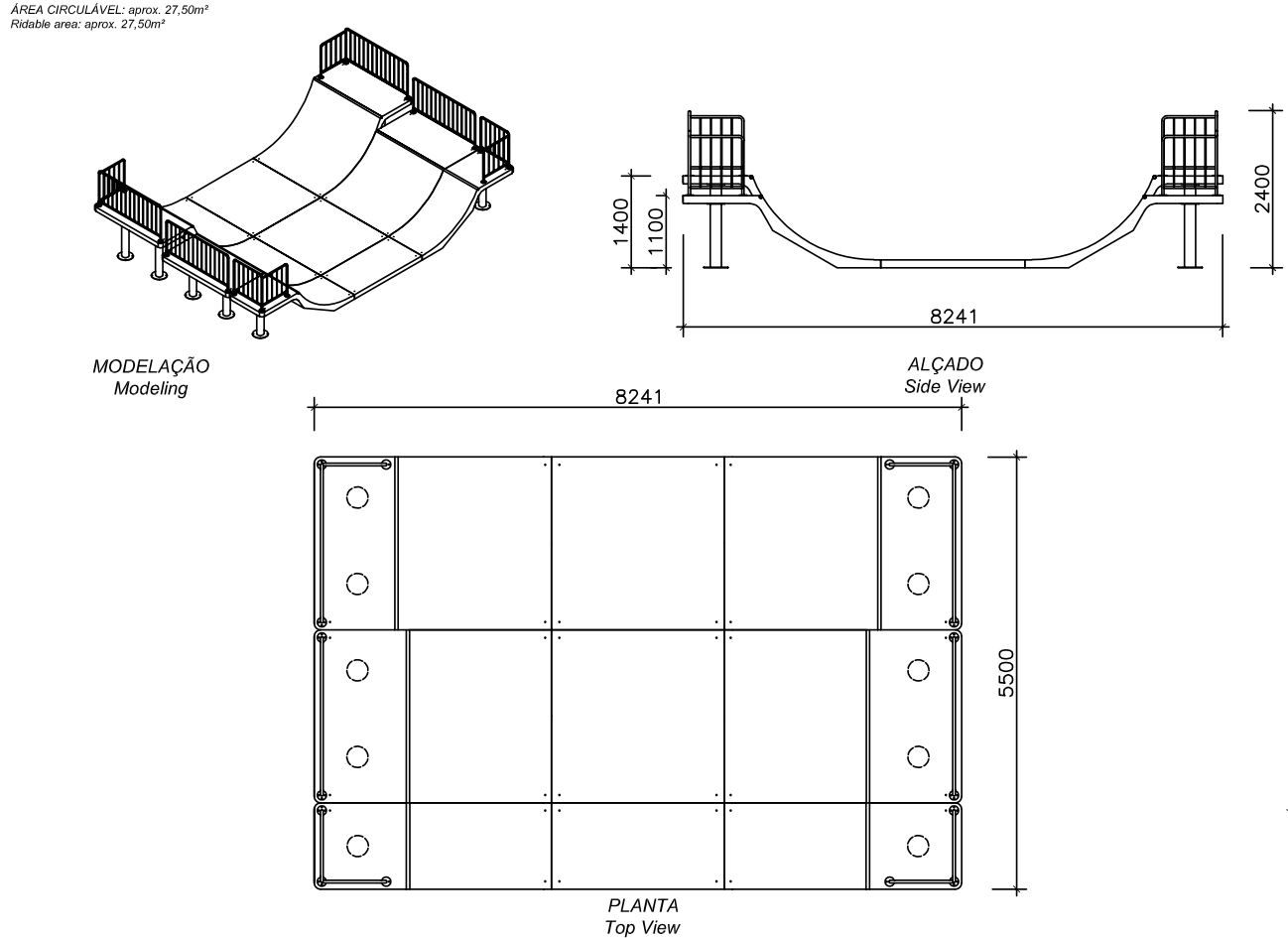 Бетонная спортивная рампа amop Suba Ramps ARCH-00035844 - Вид №19