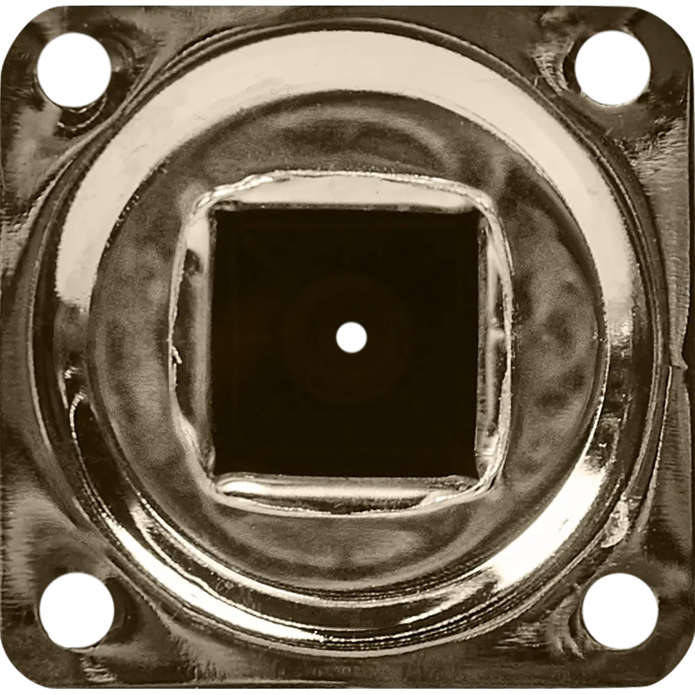 Ножка квадратная 100х25 мм сталь  цвет никель Santreyd STLM-2072221 - Вид №3