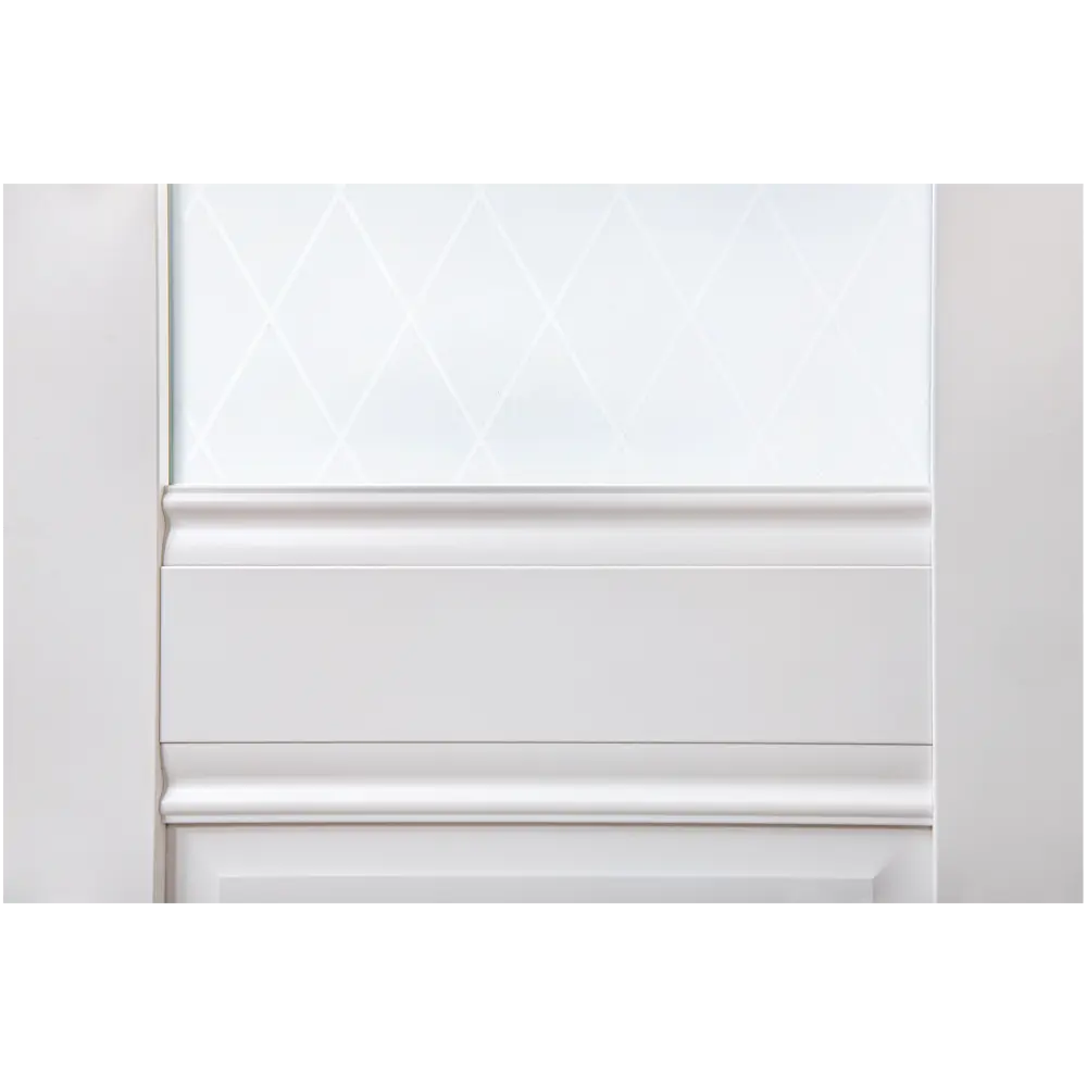 Дверь межкомнатная со стеклом Классико-43 70x200 см Hardflex белый с замком и петлями 84532568 STLM-2029232 PORTIKA  - Вид №2