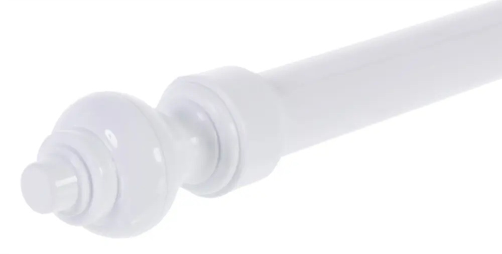 Двухрядный карниз РУССКИЕ КАРНИЗЫ 160 см с декоративными наконечниками 11662712