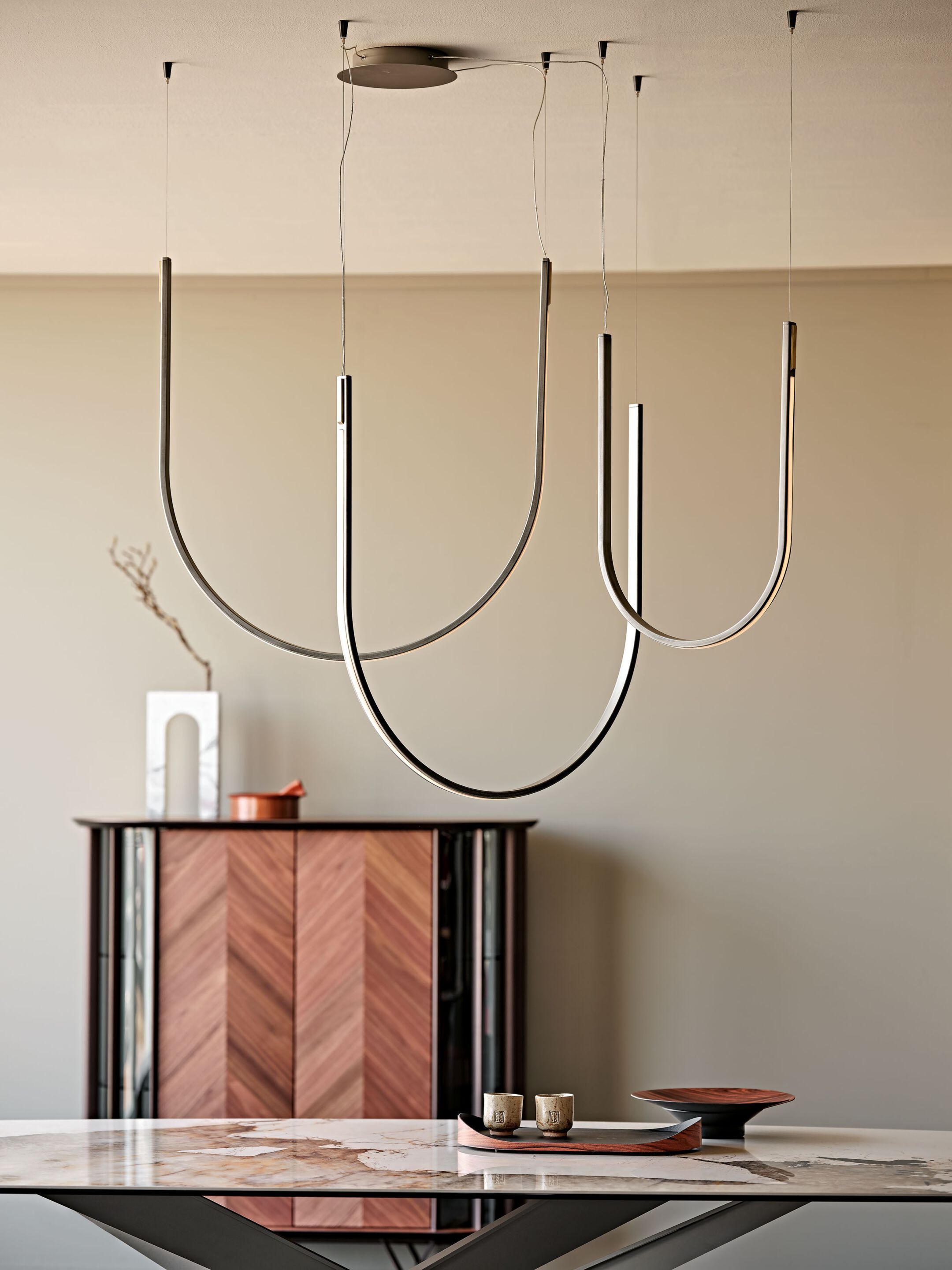 Стальной подвесной светильник Cattelan italia NAHUN ARCH-00058994 - Вид №1