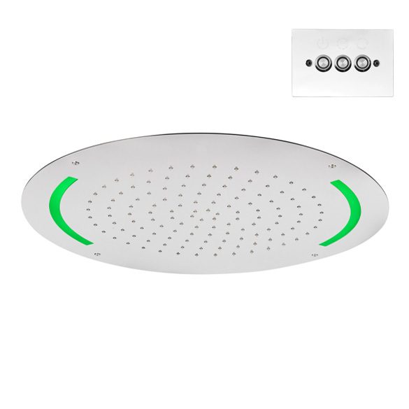 82064 Утопленная головка ø550 / дождевая струя + свет / регулятор в стену HORUS Range Hydro 