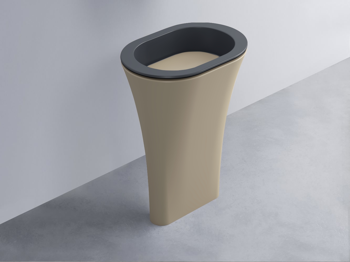 AMLA65-BA+AMPILO-AV+AMCOLO-AV Раковина Amedeo Ovale отдельностоящая cielo Enjoy + Amedeo Ceramica Cielo