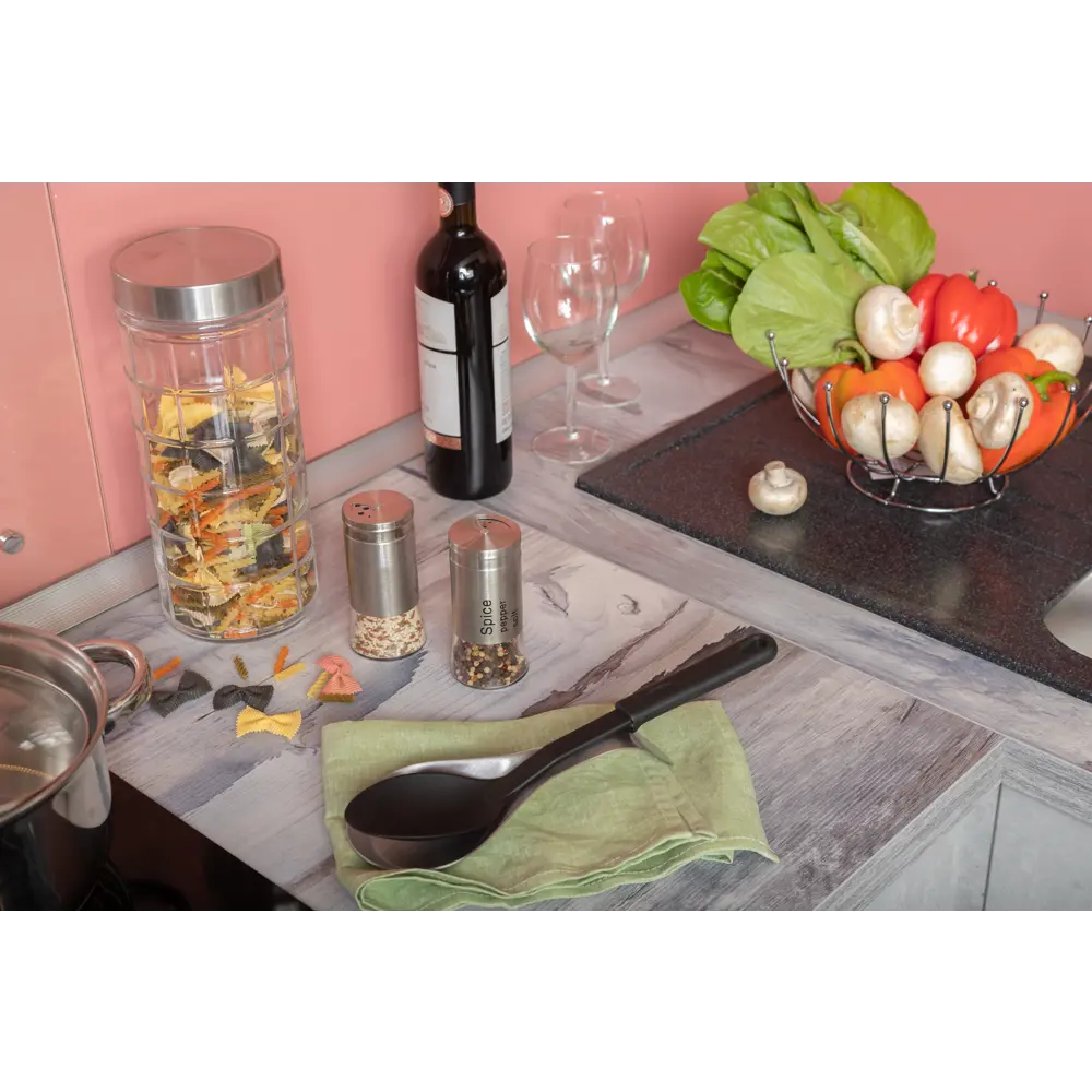 Банка для специй NEO 130 мл стекло цвет хром Santreyd STLM-2187956 - Вид №5