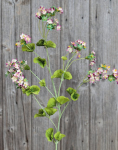 3533 702 a1 Торово-восковое растение искусственное, 75 см, бело-фиолетовое H-andreas