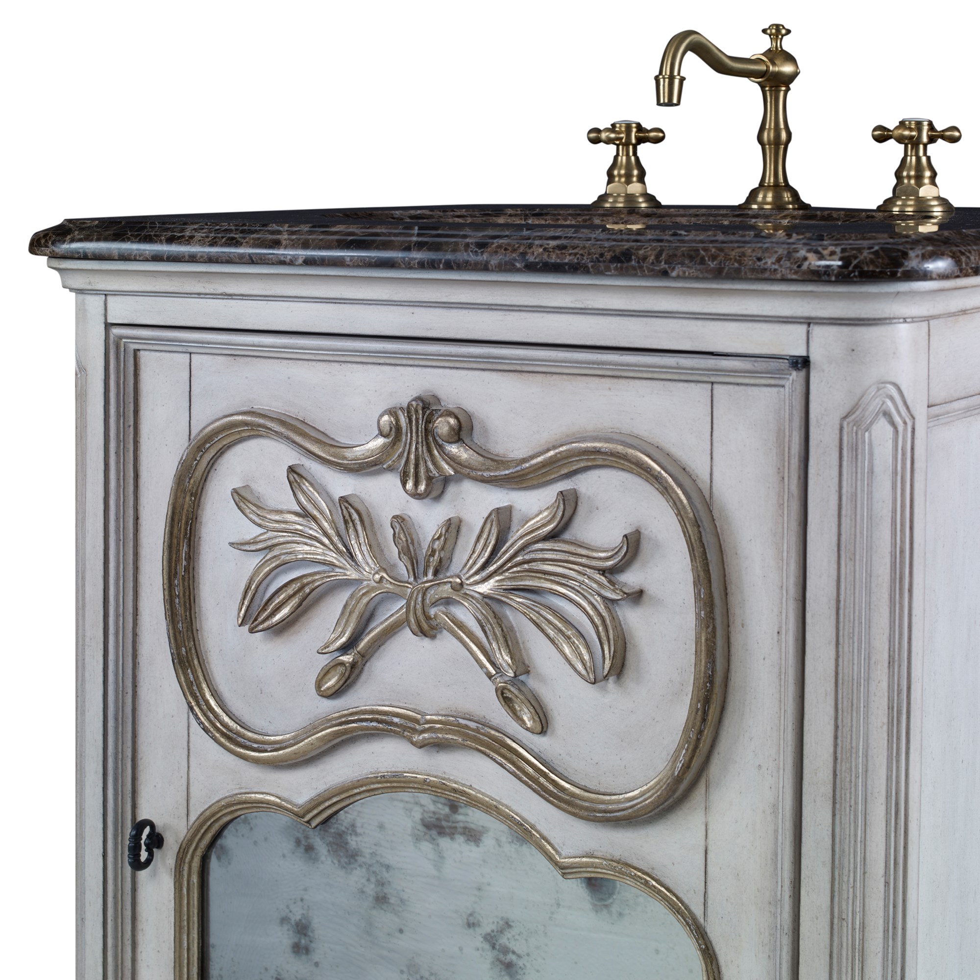Тумбочка, Petite (до 33,5) 08989-110-121 Laurel Petite Sink Chest - White  Ambella  - Вид №3