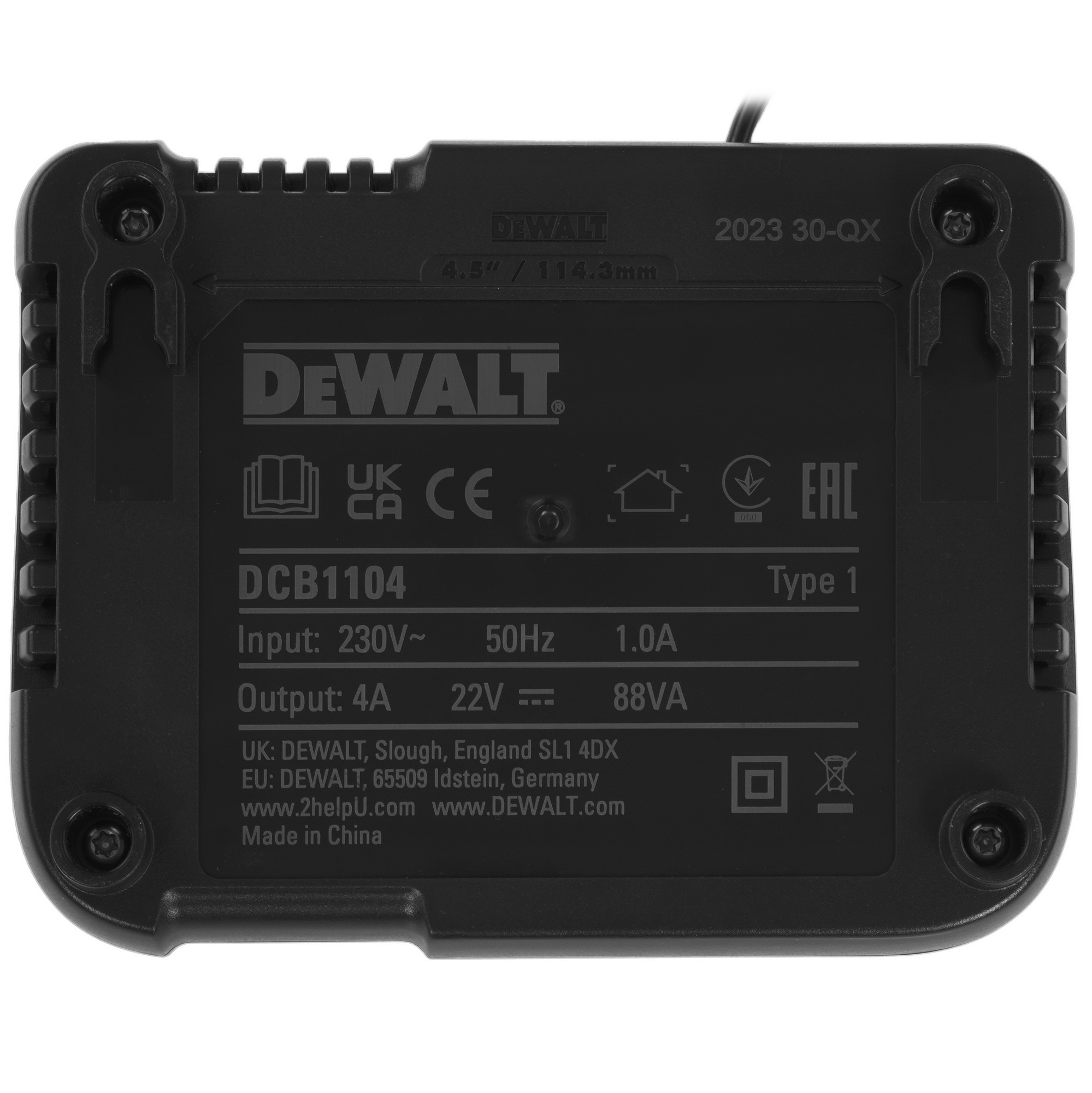 Набор аккумуляторов с зарядным устройством DeWalt DCB1104P2 XR FLEXVOLТ 18/54V 5443640 STDN-0027873 - Вид №3