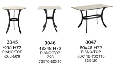 XLINE Стол / основание стола из алюминия  3046  - Вид №1