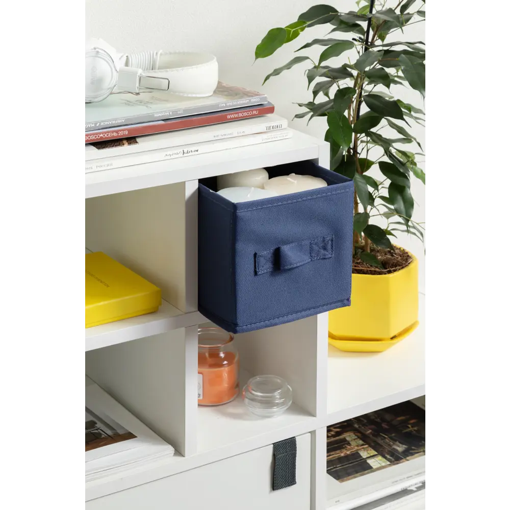 Короб Spaceo KUB Saphir 15x31x15 см 6.9 л полиэстер цвет синий STLM-2032217 - Вид №4