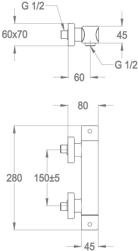 Fir Italia Смеситель для душа на 2 отверстия Déco 87 8733922 - Вид №1