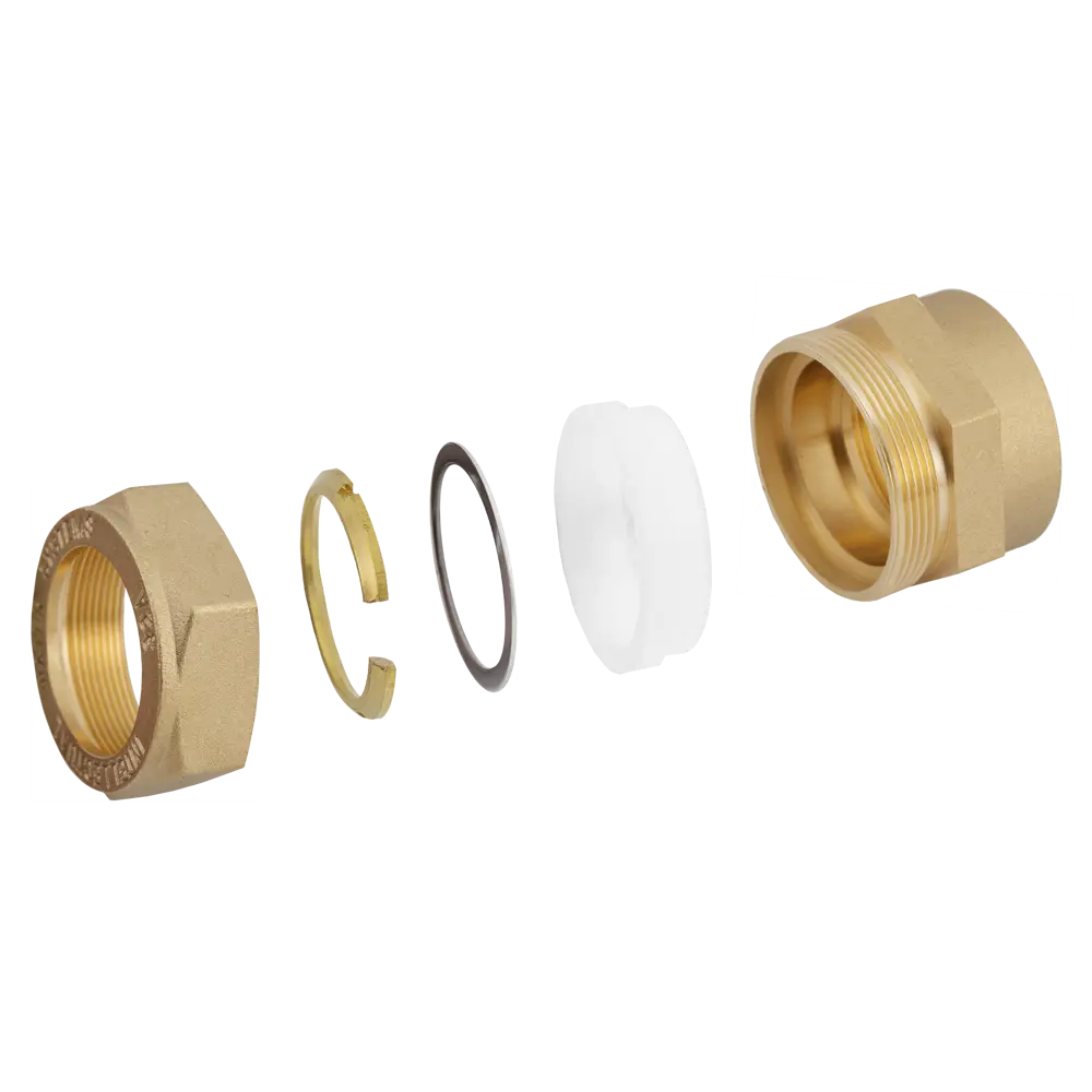 Муфта комбинированная Stahlmann 1 1/4"x32 мм ВР латунь SSFL3211/4BEF STLM-2043435 - Вид №1