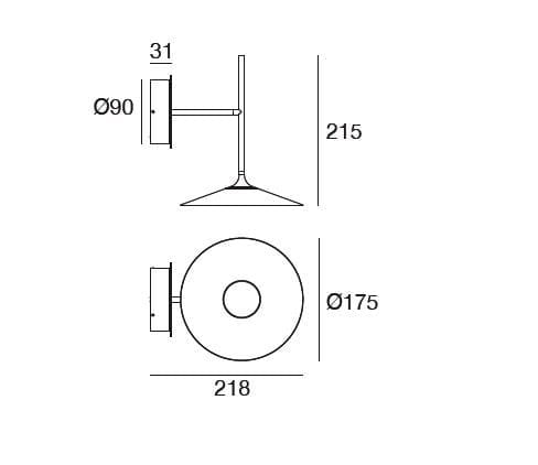 Стальной светодиодный настенный светильник In Stock Linea Light Group ARCH-00051309 - Вид №2