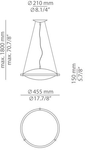 Estiluz Подвесной светильник прямого и отраженного света Classics T-2128 - Вид №3