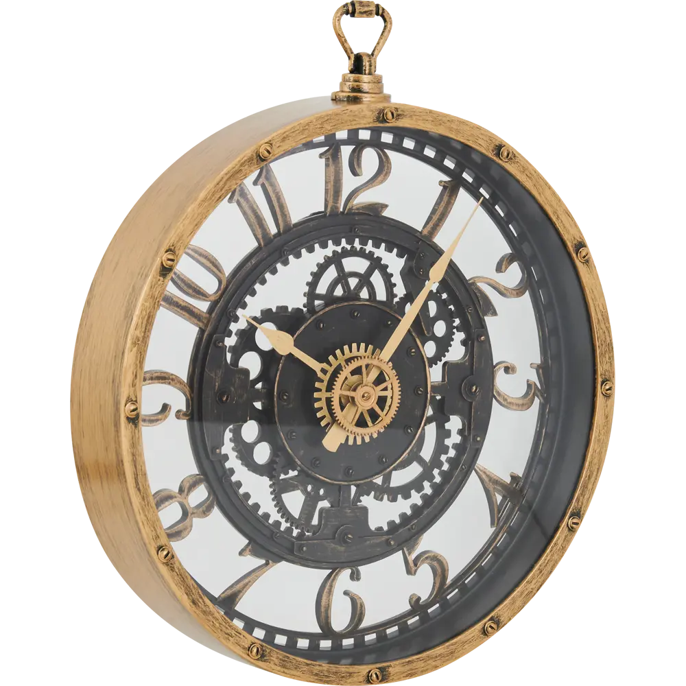 Часы настенные Dream River Шестеренки круглые пластик цвет черный ø27 см STLM-2159026 - Вид №2