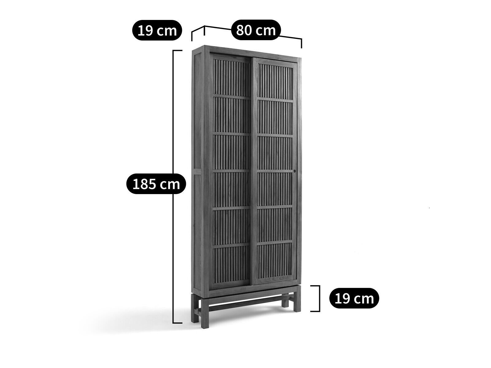 Секционный шкаф из массива дерева с раздвижными дверями AMPM CASTILLA ARCH-00099171 - Вид №6