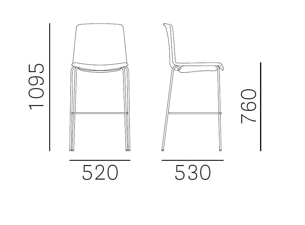 Штабелируемый мягкий стул Pedrali Tweet ARCH-00142062 - Вид №3