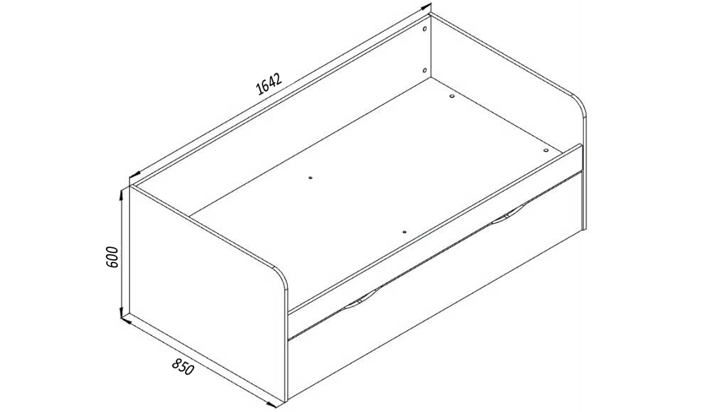Детский диван-кровать с дополнительным спальным местом "Зефир" МАНДАРИН ЗЕФИР 178701 Белый;розовый Santreyd  - Вид №3