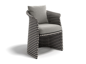 Синтетическое волокно сад стул с подлокотниками