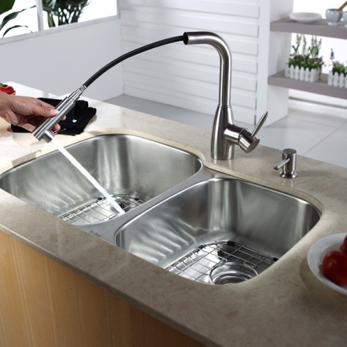 KBU24-KPF2140-KSD33 Накладная раковина на столешницу  прямоугольная Krausru  - Вид №9