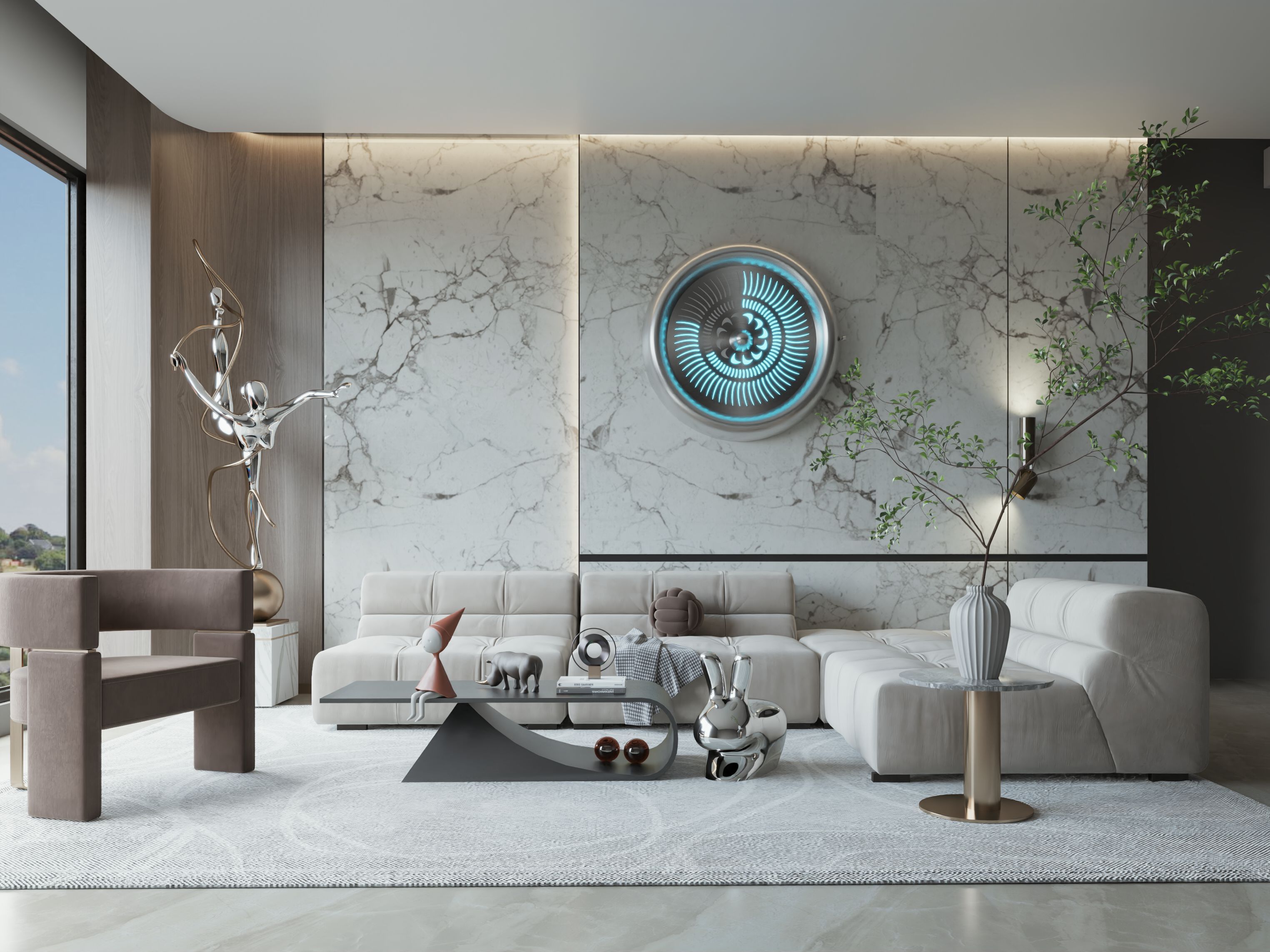 Настенные светодиодные часы LO Contemporary Tempus ARCH-00070870 - Вид №5