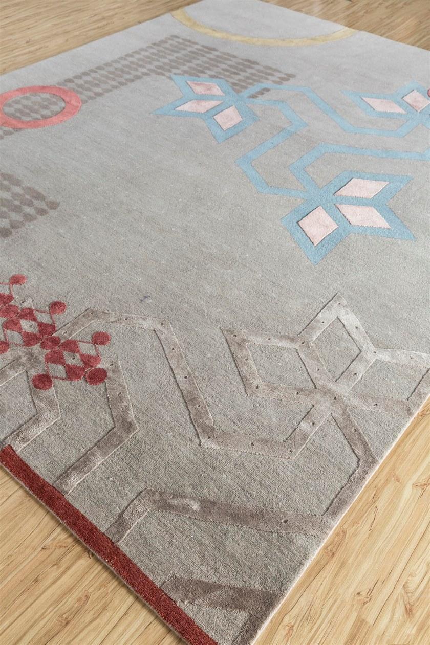 Jaipur Rugs Ковер ручной работы из бамбукового шелка и шерсти Kolam sun-id-1356873 - Вид №1