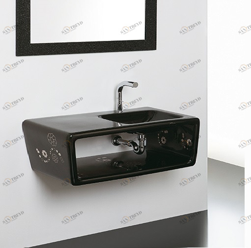 40110 Подвесная раковина настенная овальная Althea Ceramica  белая 