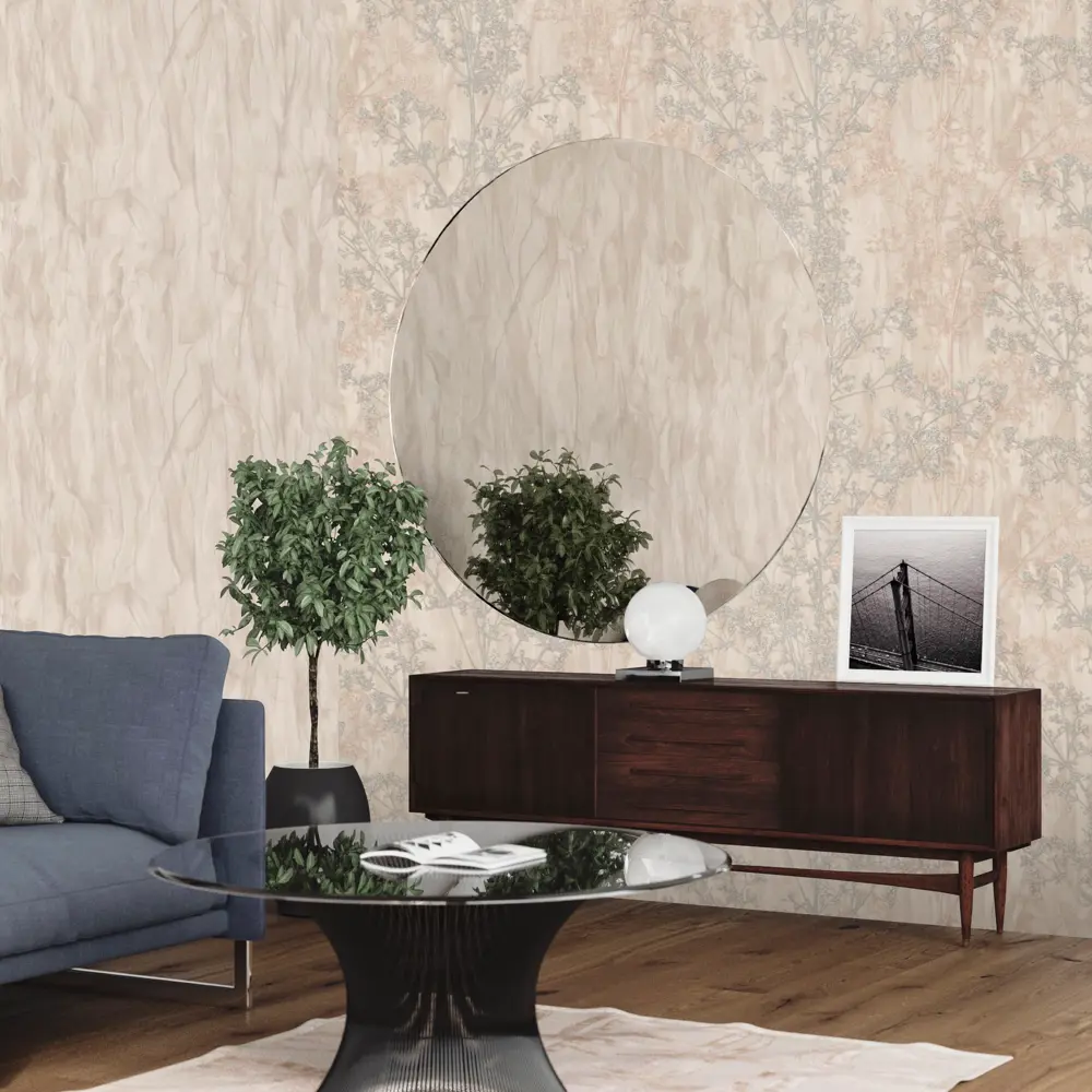 Обои флизелиновые Euro Decor Fjord светло-бежевые 1.06 м ED7113-01 88477281 STLM-2077983 - Вид №3