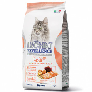 ПР0059851 Корм для кошек EXCELLENCE Adult лосось, рис, яйца, яблоки сух. 1,5кг LECHAT