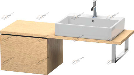 LC582201212 Шкафчик для компактной консоли L-Cube #LC5822 520 x 477 мм Дуб брашированный, натуральный шпон Duravit