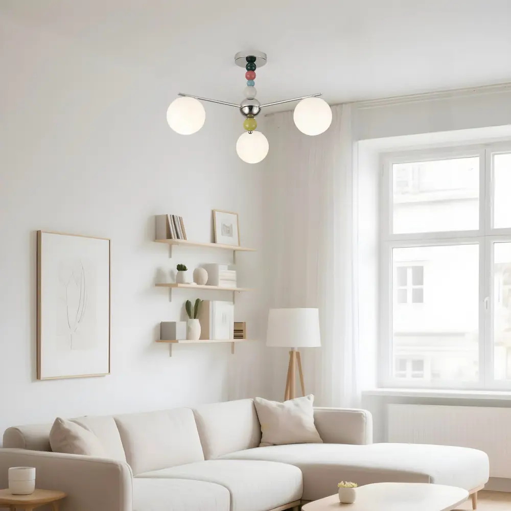 Люстра подвесная Opulence 3 лампы 7 м² цвет хром Escada STLM-2082767 - Вид №7