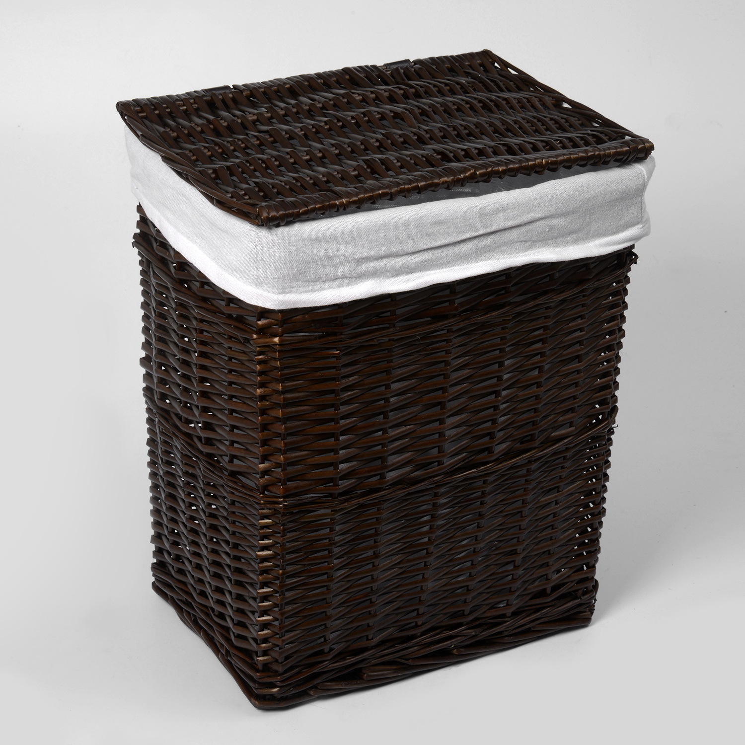 WB-130-M Isar Плетеная корзина для белья с крышкой WasserKRAFT  - Вид №1