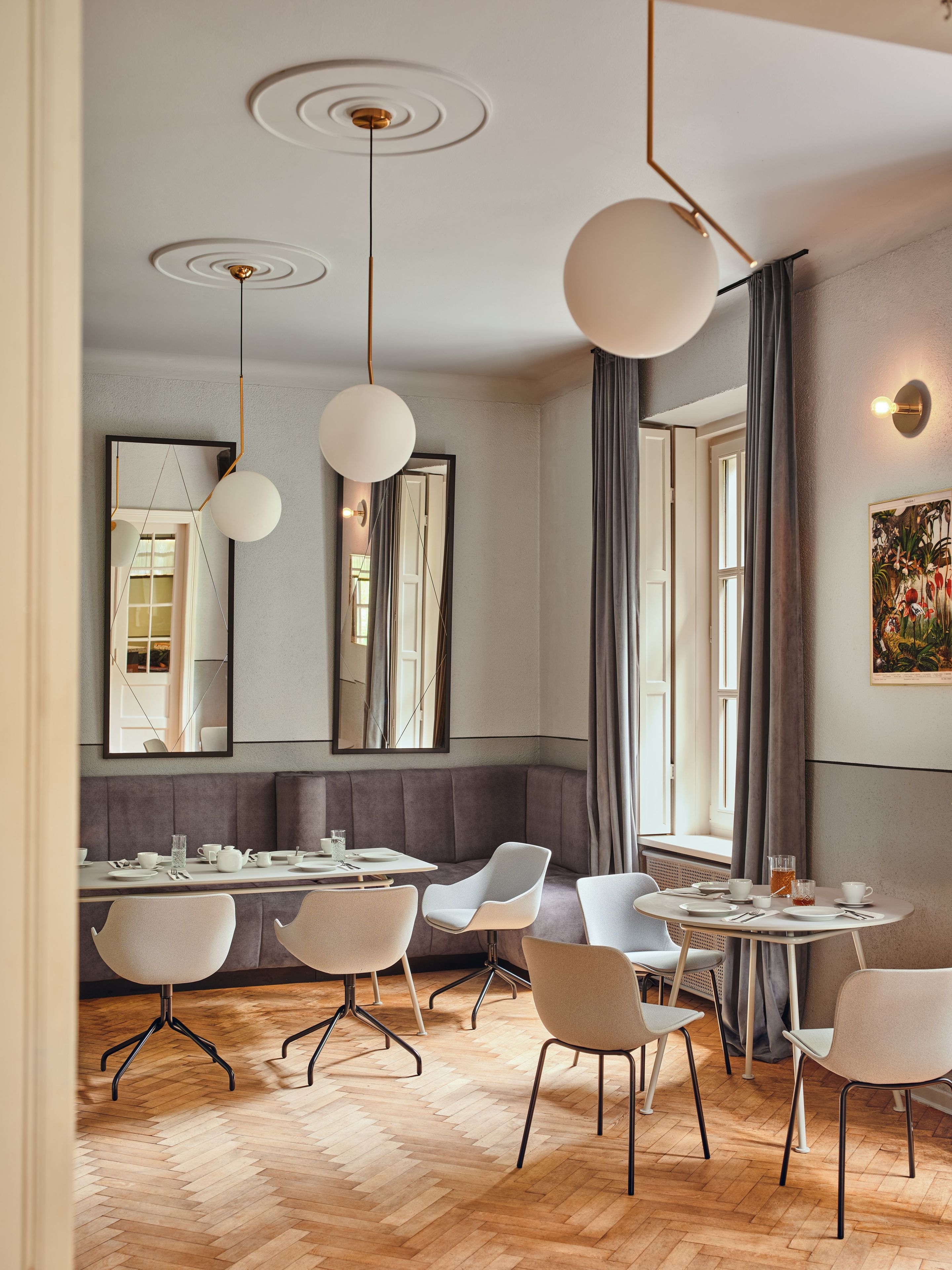 Круглый металлический обеденный стол MDD новая школа ARCH-00138146 - Вид №10