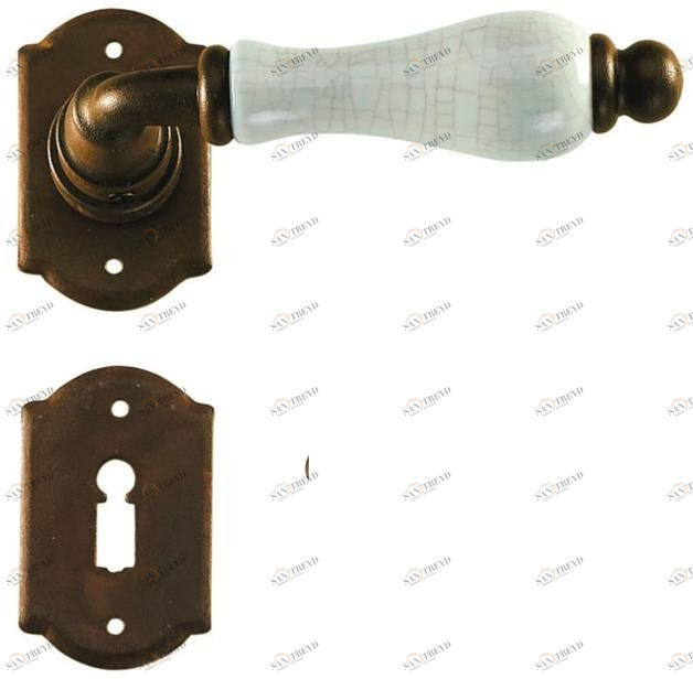 Galbusera Железная ручка на розетке с розеткой Praga 2-20 + d5