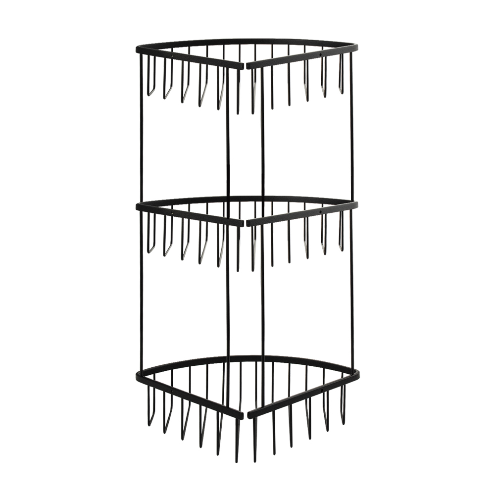 GFmark - Полочка угловая, овальная, тройная, 22 см решетка, под МЕДЬ, код: 77259  - Вид №5