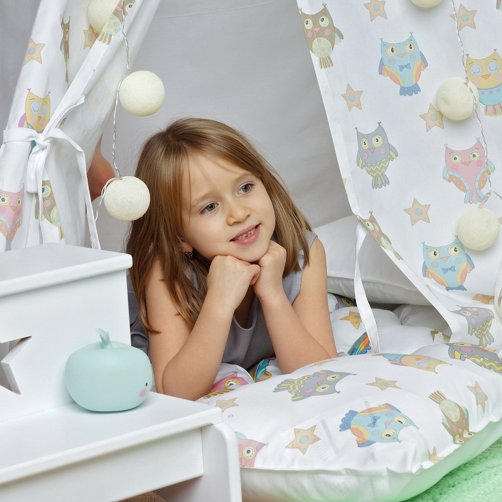 Детский ночник Mint Apple LITTLE LOVELY COMPANY  281751 Зеленый Santreyd  - Вид №2