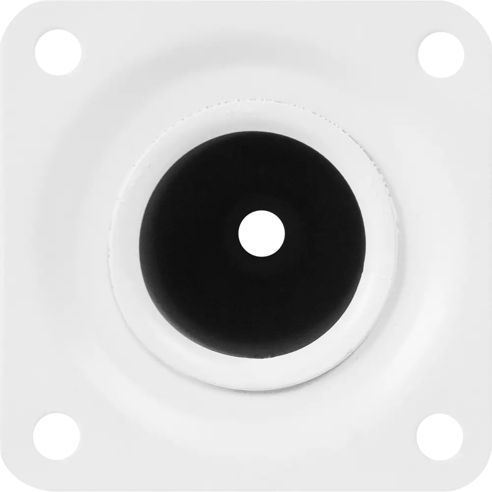 Ножка круглая 100х30 мм сталь  цвет белый Santreyd STLM-2070806 - Вид №3