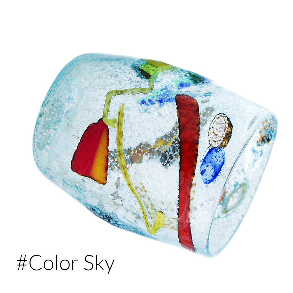 2311 ORIGINALMURANOGLASS Линейная люстра Italy iTaly - муранское стекло OMG 90 см  - Вид №1